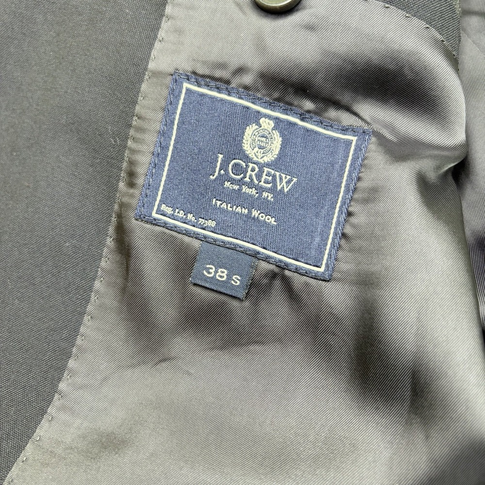 J Crew Ludlow Loro Piana Super 120s Sport Coat Jacket Blue Wool Size 38s - Picture 10 of 16